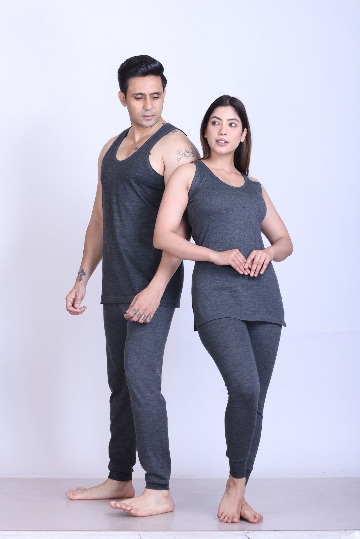 Women’s Thermal Upper + Sandoz Inner | Grey | Soft & Warm Set