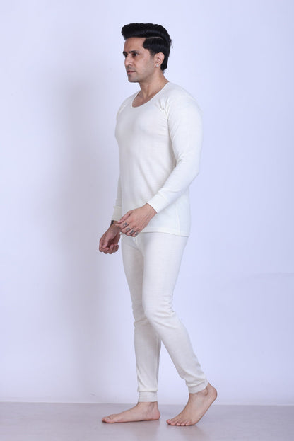 Men’s Thermal Inner Upper White – Soft & Warm Winter Wear