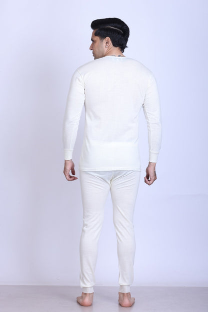 Men’s Thermal Inner Upper White – Soft & Warm Winter Wear