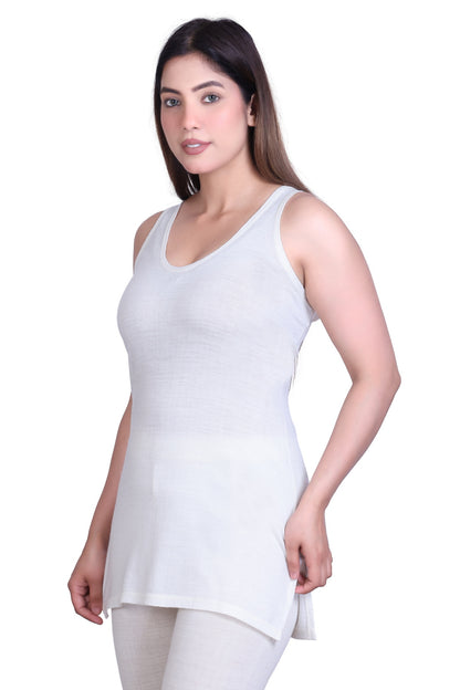 Women’s Thermal Upper + Sandoz Inner | White | Soft & Warm Set