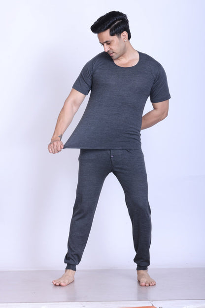 Men’s Thermal Inner Lower Grey – Soft & Warm Winter Wear