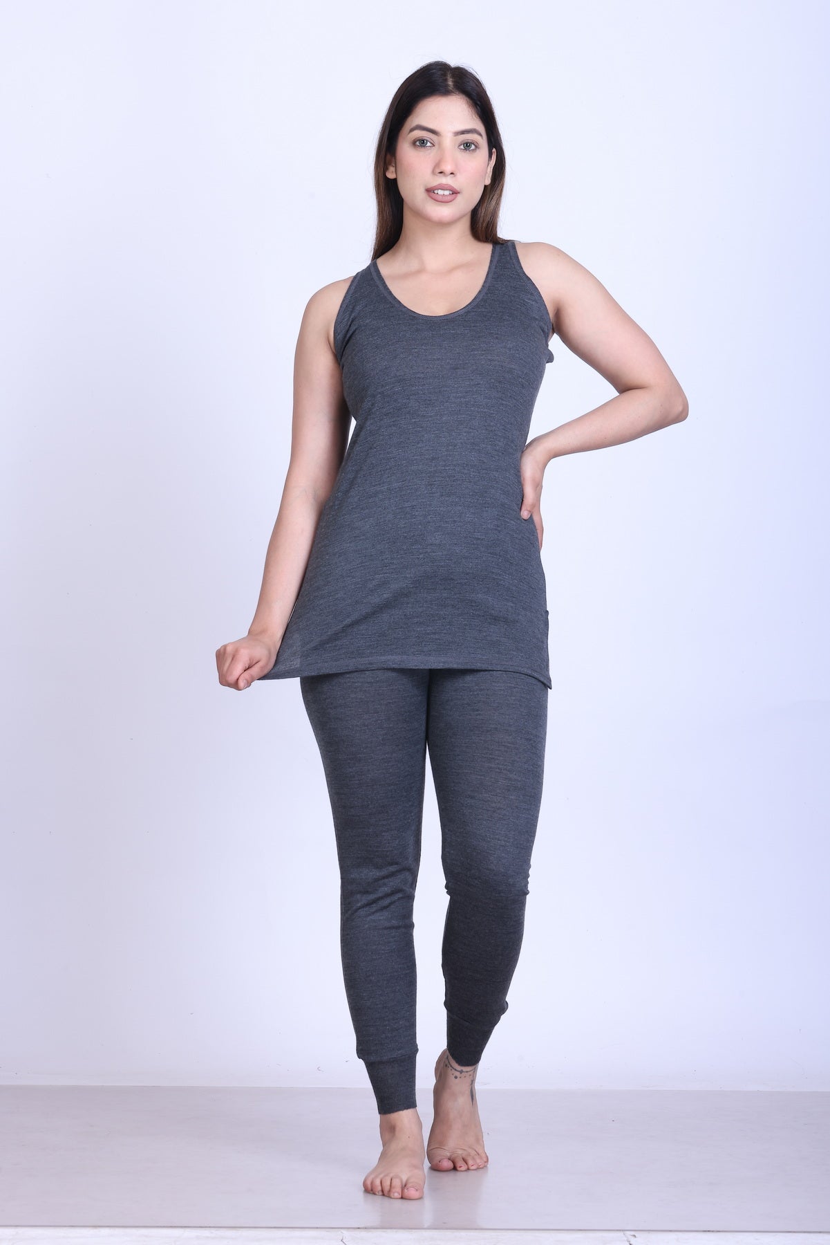 Women’s Thermal Upper + Sandoz Inner | Grey | Soft & Warm Set