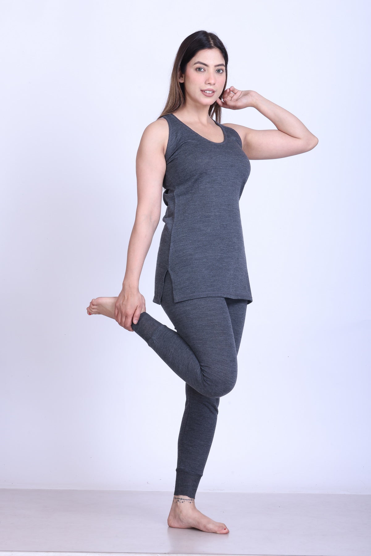 Women’s Thermal Upper + Sandoz Inner | Grey | Soft & Warm Set