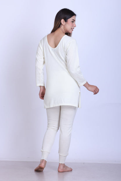 Women’s Thermal Lower | White | Soft & Warm