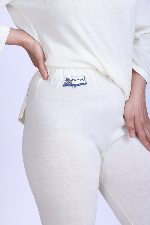 Women’s Thermal Lower | White | Soft & Warm