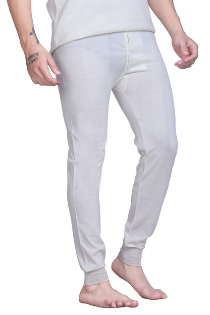 Men’s Thermal Inner Lower White – Soft & Warm Winter Wear
